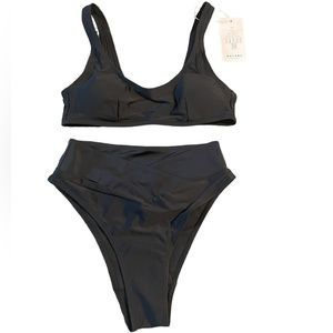 Halara‎ Black Sporty Fit Bikini, Size XS, Cheeky Bottom, NWT